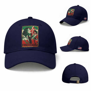 Free Iran Protest Baseball Cap Support Women Life Freedom Statement TS11 Baseball Cap Universal Fit Dark Blue Print Your Wear
