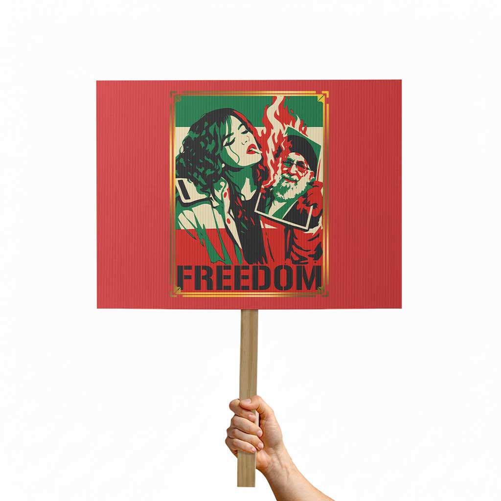 Free Iran Protest Protest Sign Support Women Life Freedom Statement TS11 Horizontal 18