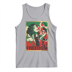 Free Iran Protest Tank Top Support Women Life Freedom Statement TS11 Athletic Heather Print Your Wear