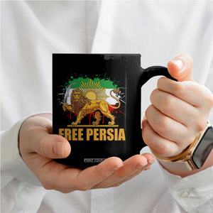 Free Persian Coffee Mug Iran Flag Lion And Sun Persian Pride Iranian Protests TS11 Print Your Wear