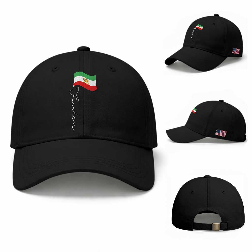 Persian Freedom Baseball Cap Free Iran Proud Persian Iranian TS11 Baseball Cap Universal Fit Black Print Your Wear