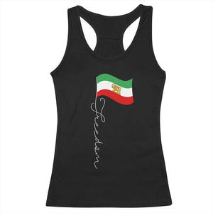 Persian Freedom Racerback Tank Top - Free Iran Proud Persian Iranian Solidarity Tee TS11 Black Print Your Wear