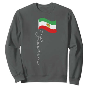 Persian Freedom Sweatshirt Free Iran Proud Persian Iranian TS11 Dark Heather Print Your Wear
