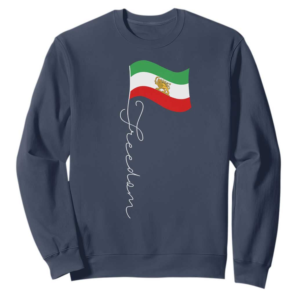 Persian Freedom Sweatshirt Free Iran Proud Persian Iranian TS11 Navy Print Your Wear