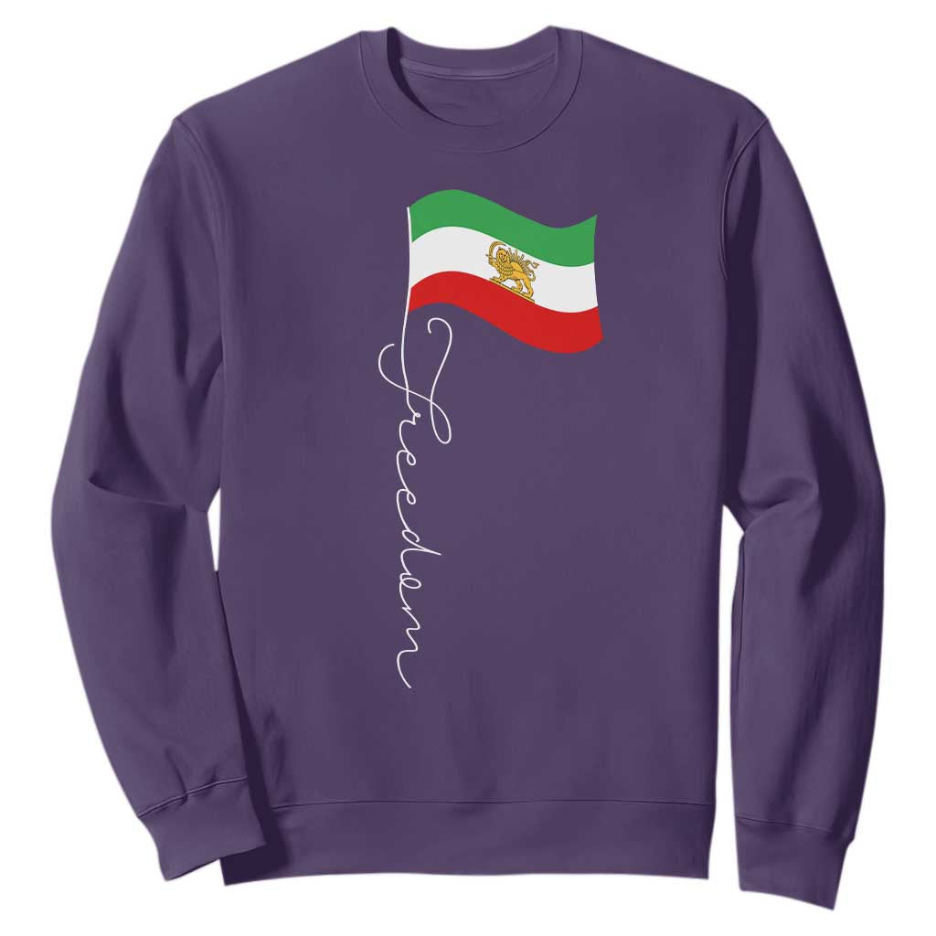 Persian Freedom Sweatshirt Free Iran Proud Persian Iranian TS11 Purple Print Your Wear