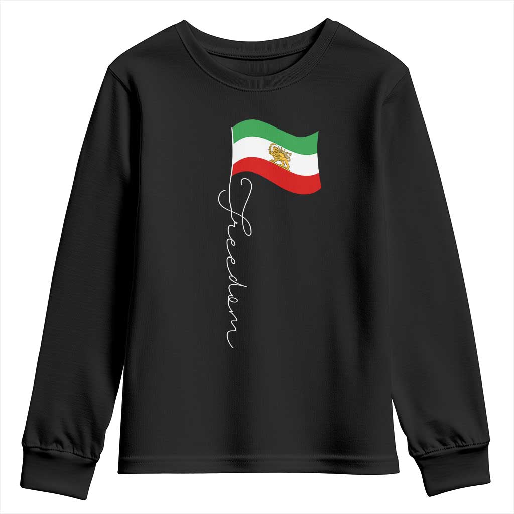 Persian Freedom Youth Sweatshirt Free Iran Proud Persian Iranian TS11 Black Print Your Wear