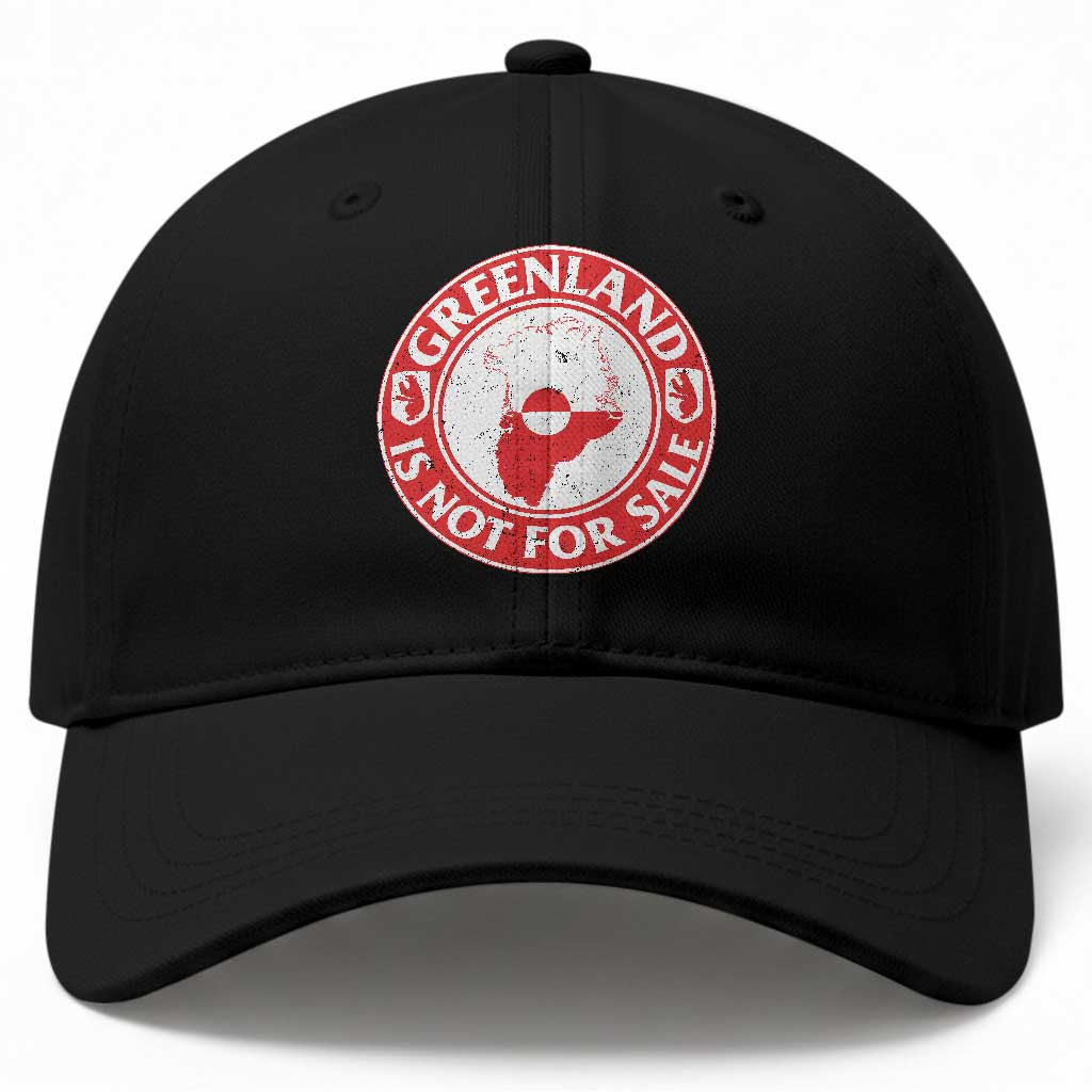 Greenland Is Not For Sale Baseball Cap Political Statement Arms of Greenland TS11 Print Your Wear