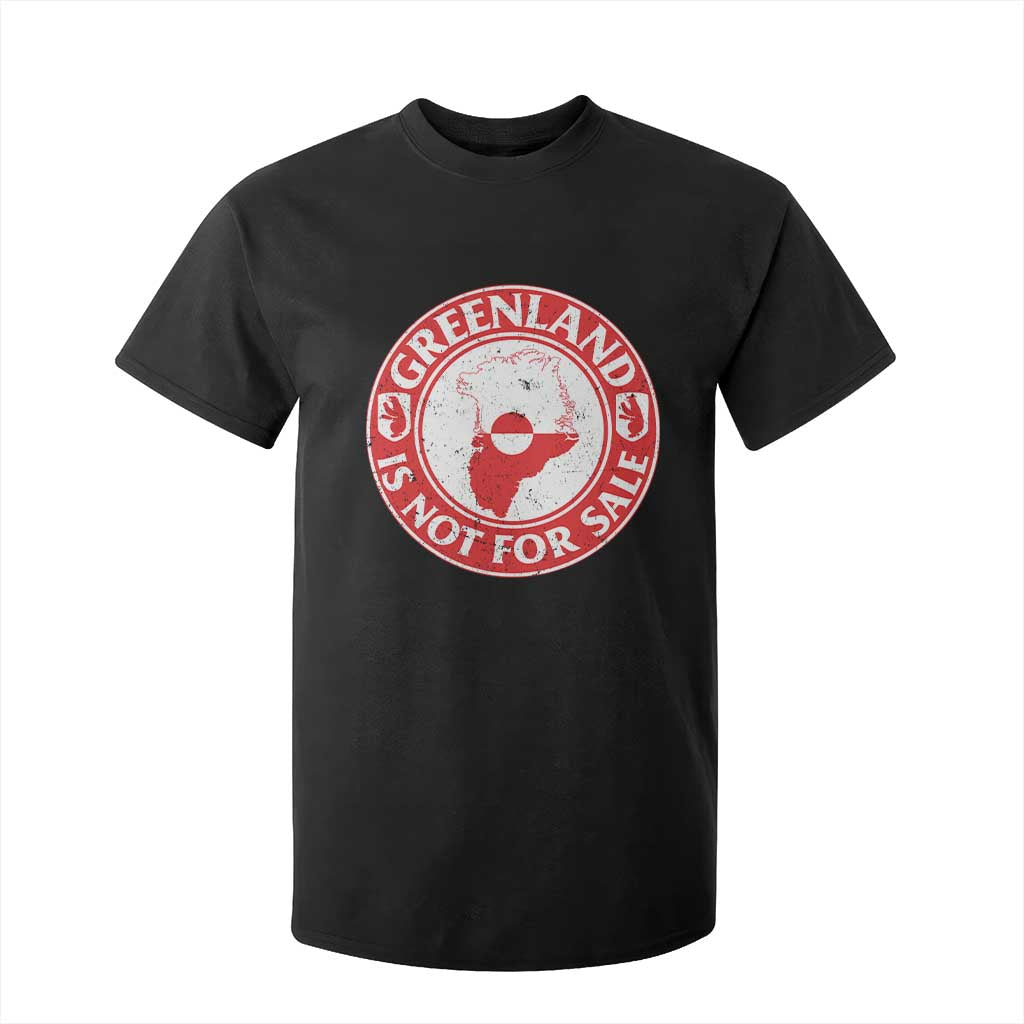 Greenland Is Not For Sale T Shirt For Kid Political Statement Arms of Greenland TS11 Black Print Your Wear