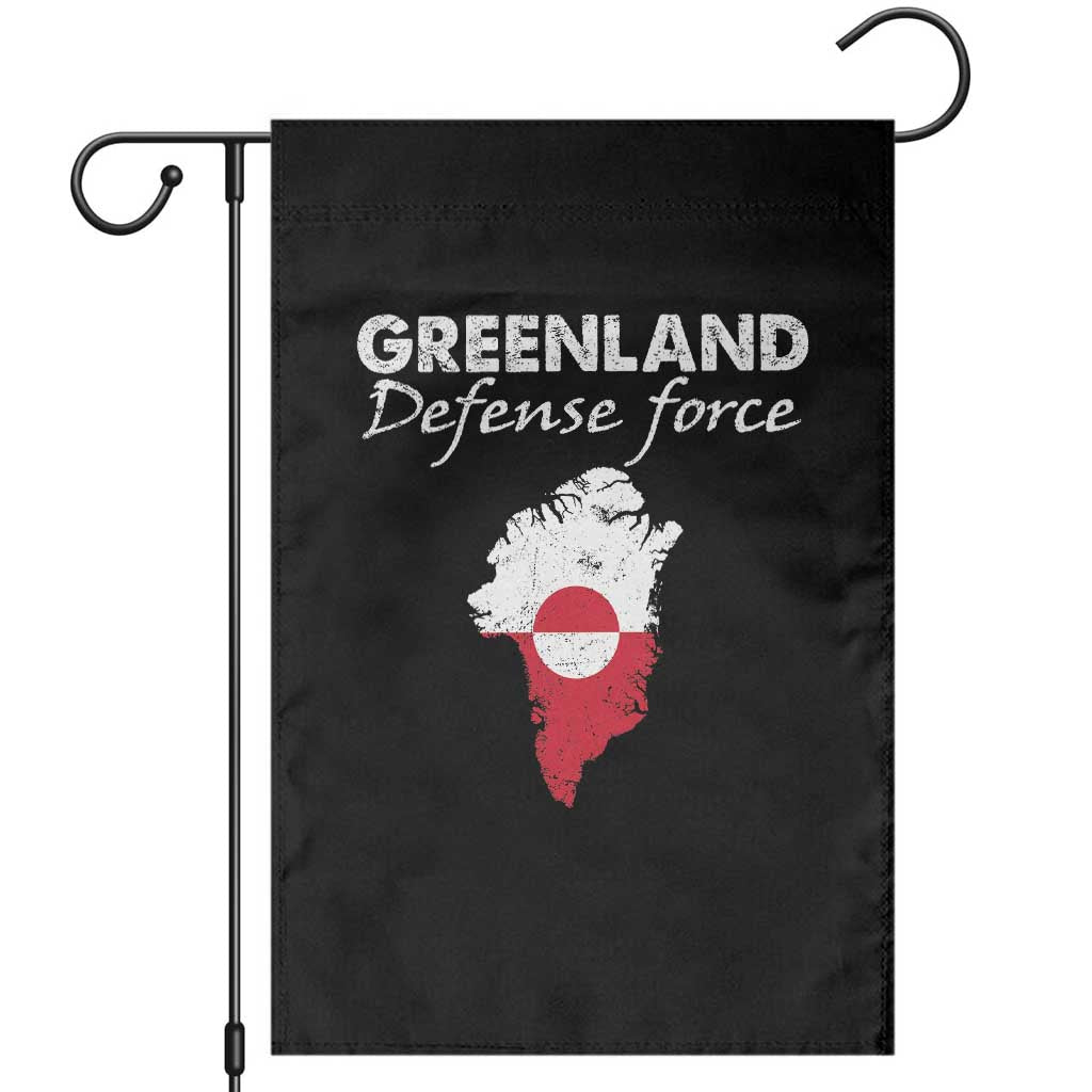 Greenland Defense Force Garden Flag Political Statement Greenland Policy TS11 Black Print Your Wear