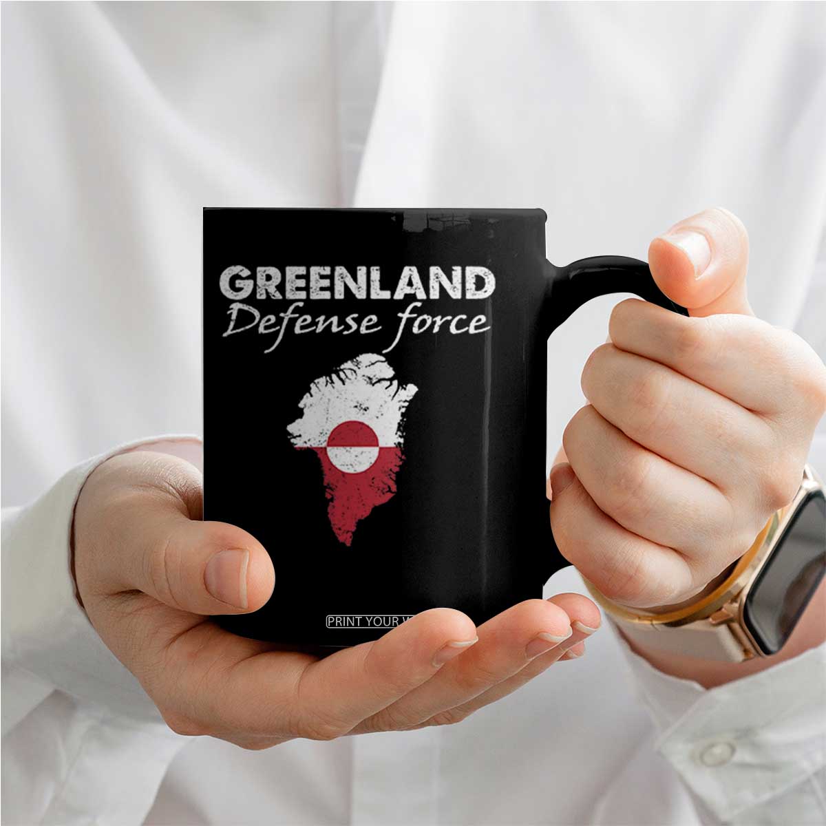 Greenland Defense Force Coffee Mug Political Statement Greenland Policy TS11 Print Your Wear