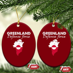 Greenland Defense Force Ceramic Ornament Political Statement Greenland Policy TS11 Print Your Wear