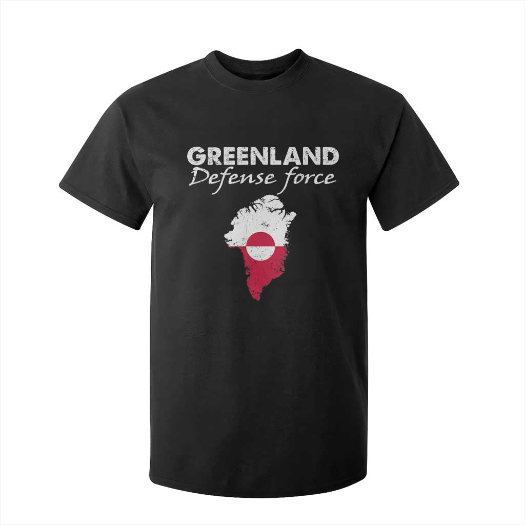 Greenland Defense Force T Shirt For Kid Political Statement Greenland Policy TS11 Black Print Your Wear