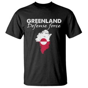 Greenland Defense Force T Shirt Political Statement Greenland Policy TS11 Black Print Your Wear