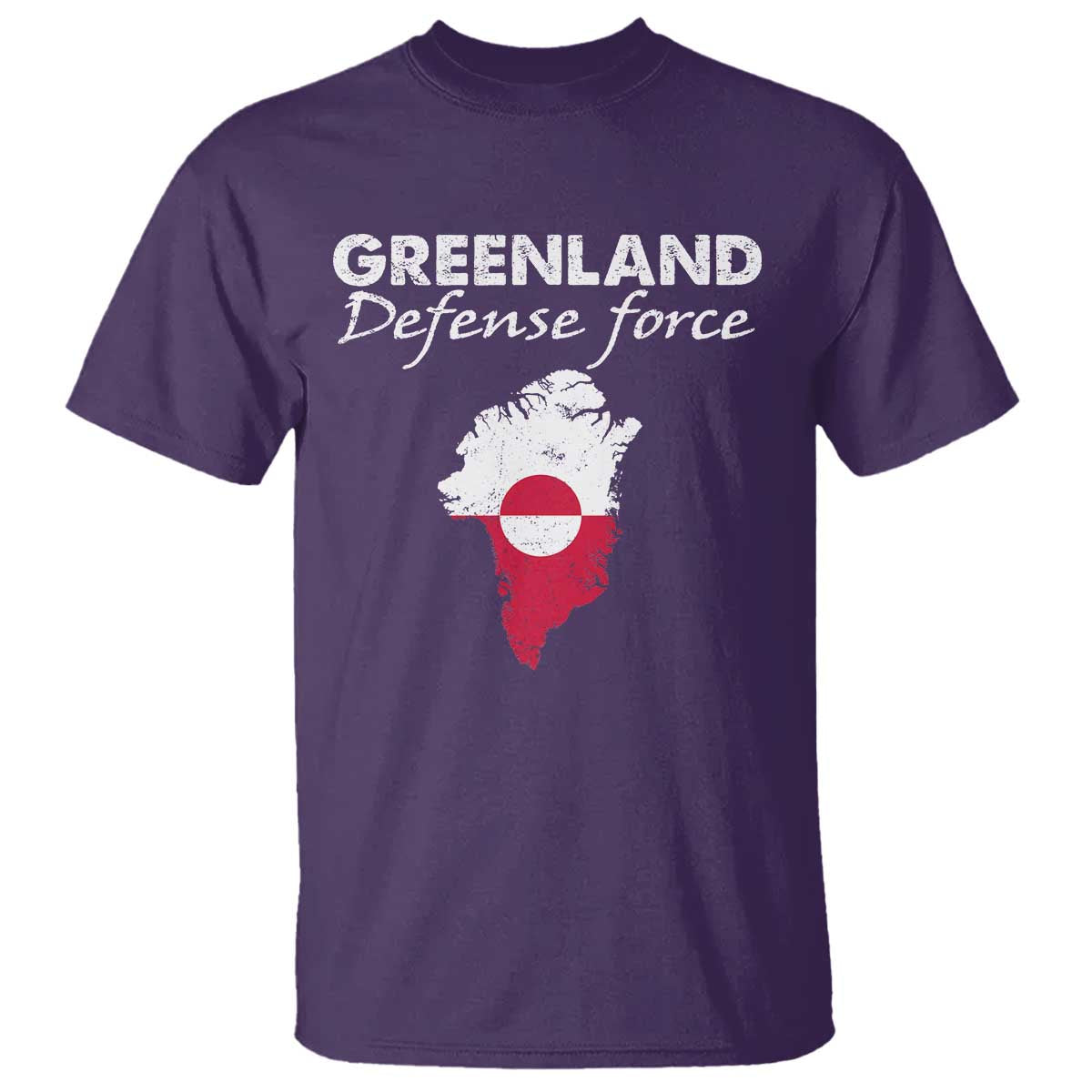 Greenland Defense Force T Shirt Political Statement Greenland Policy TS11 Purple Print Your Wear
