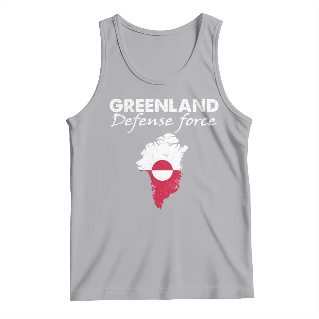 Greenland Defense Force Tank Top Political Statement Greenland Policy TS11 Athletic Heather Print Your Wear