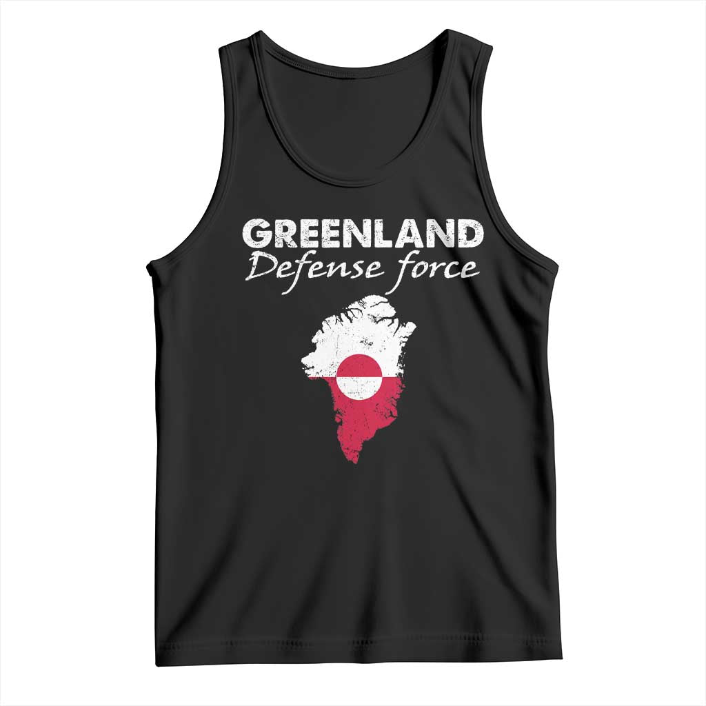 Greenland Defense Force Tank Top Political Statement Greenland Policy TS11 Black Print Your Wear
