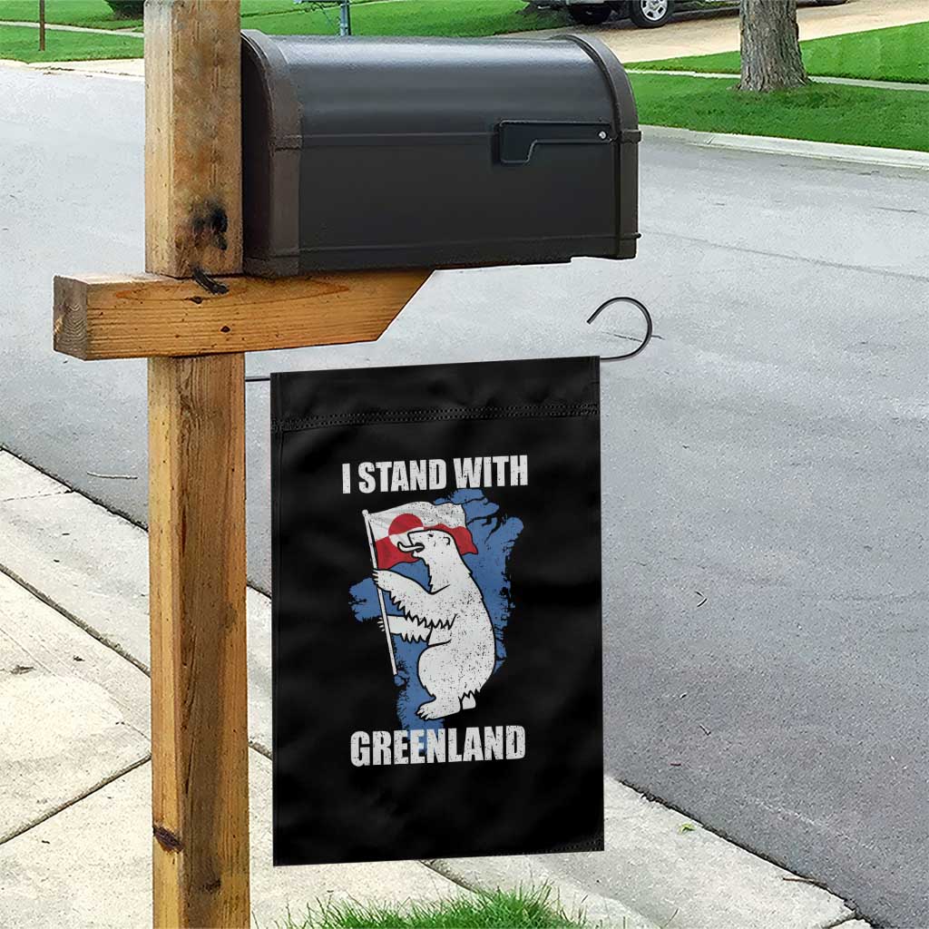 I Stand With Greenland Garden Flag Polar Bear Greenland Protest TS11 Print Your Wear