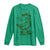 Funny St Patrick's Day Lucky Goose On The Loose Long Sleeve Shirt Cowboy Goose Shamrock TS11 Irish Green Print Your Wear