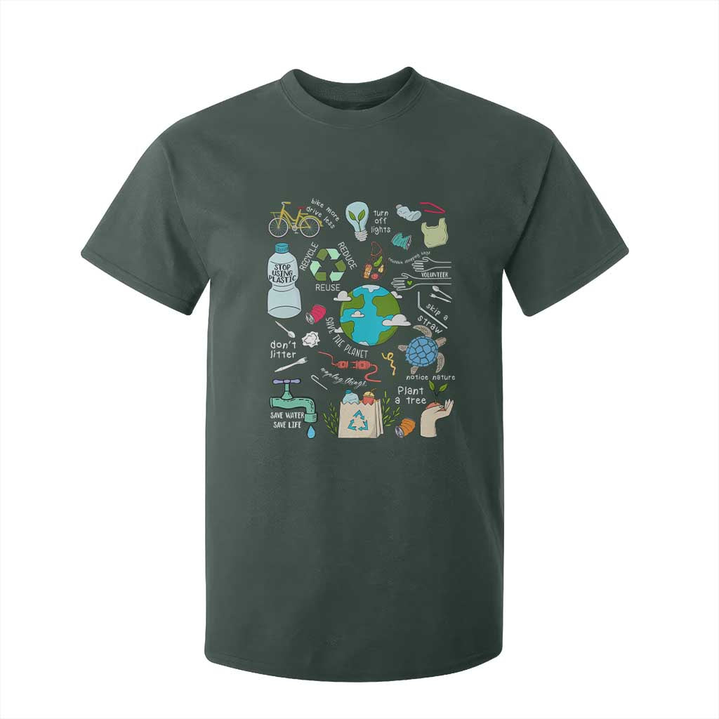 Earth Day Ecological sustainability Environment Protection T Shirt For Kid TS11 Dark Forest Green Print Your Wear