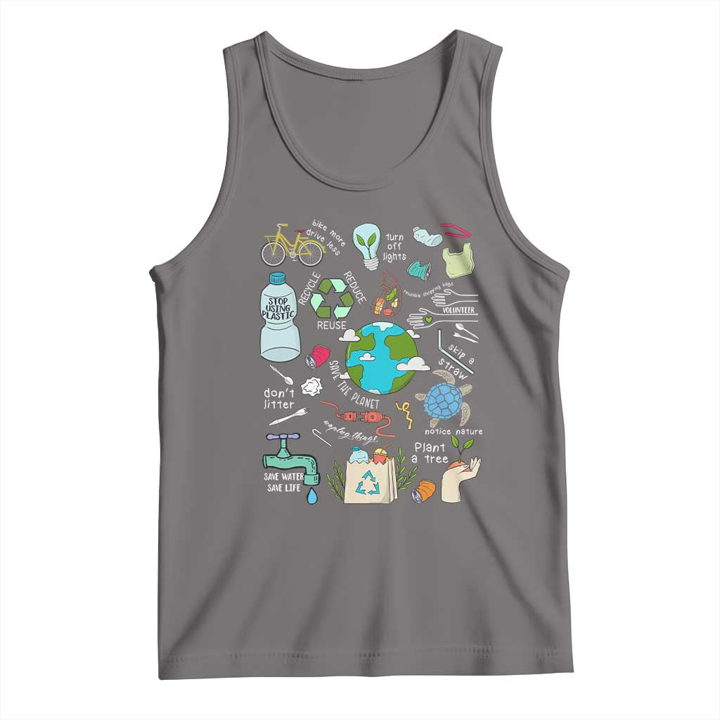 Earth Day Ecological sustainability Environment Protection Tank Top TS11 Deep Heather Print Your Wear