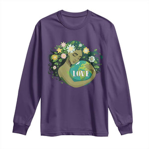 LOVE Mother Earth Day Save Our Planet Environment Green Long Sleeve Shirt TS11 Purple Print Your Wear