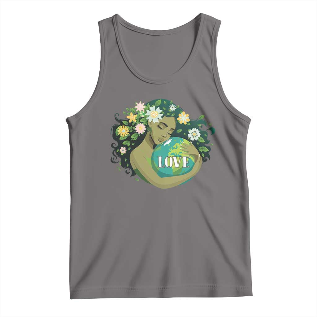LOVE Mother Earth Day Save Our Planet Environment Green Tank Top TS11 Deep Heather Print Your Wear
