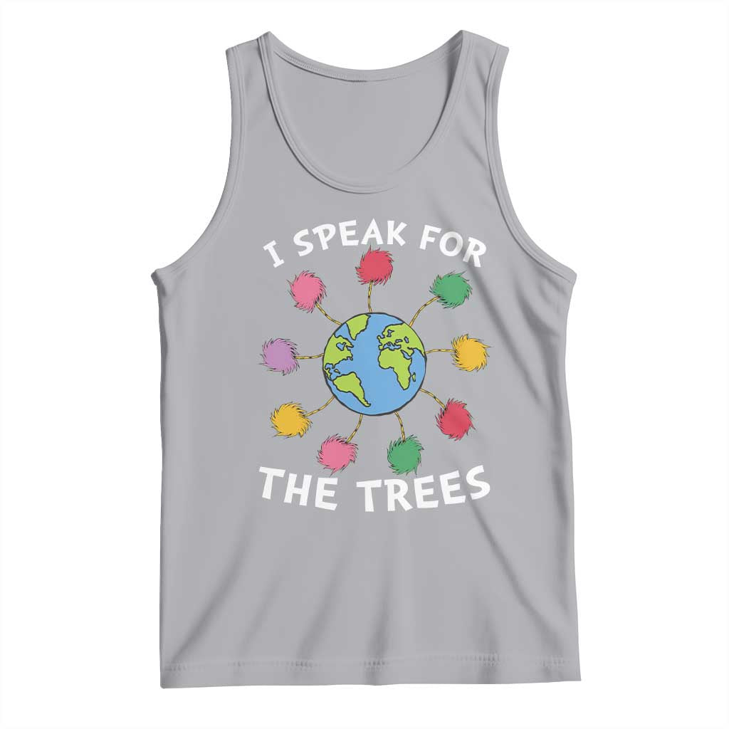 Funny Earth Day I Speak For The Trees Planet Tank Top Hippie TS11 Athletic Heather Print Your Wear