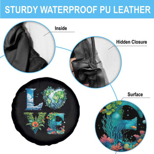 LOVE Planet Nature Anniversary Earth Day Spare Tire Cover TS11 Print Your Wear