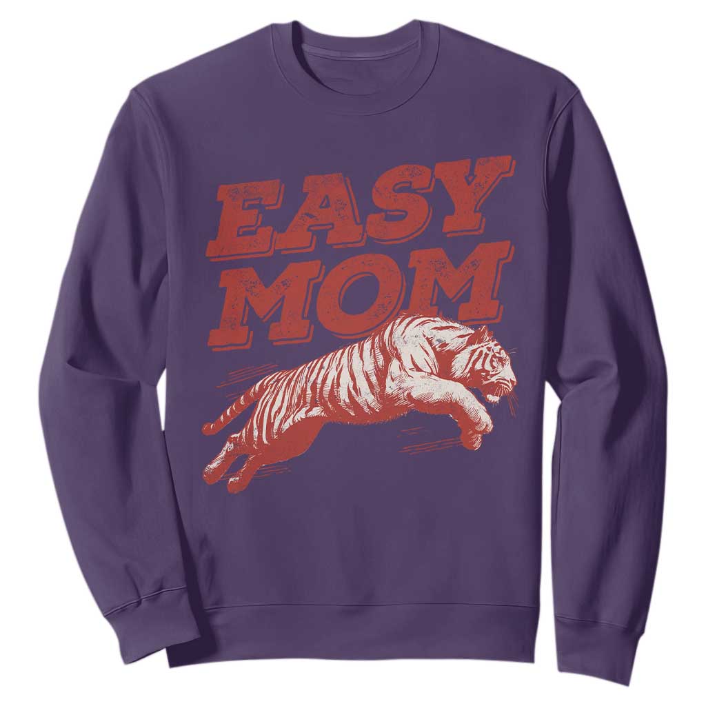 Easy Tiger Mom Sweatshirt Vintage Boho Distressed Aesthetic Mother's Day Gifts TS11 Purple Print Your Wear