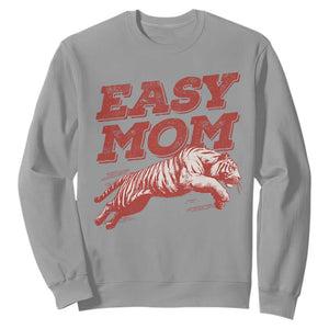 Easy Tiger Mom Sweatshirt Vintage Boho Distressed Aesthetic Mother's Day Gifts TS11 Sport Gray Print Your Wear
