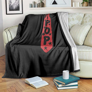 Pop Tie Star Dad Music Lover Fathers Day Throw Blanket TS11 Print Your Wear