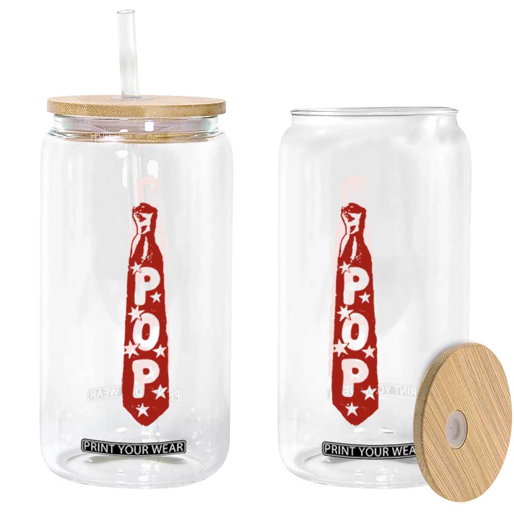 Pop Tie Star Dad Music Lover Fathers Day Glass Can TS11 Print Your Wear