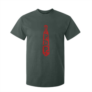 Pop Tie Star Dad Music Lover Fathers Day T Shirt For Kid TS11 Dark Forest Green Print Your Wear