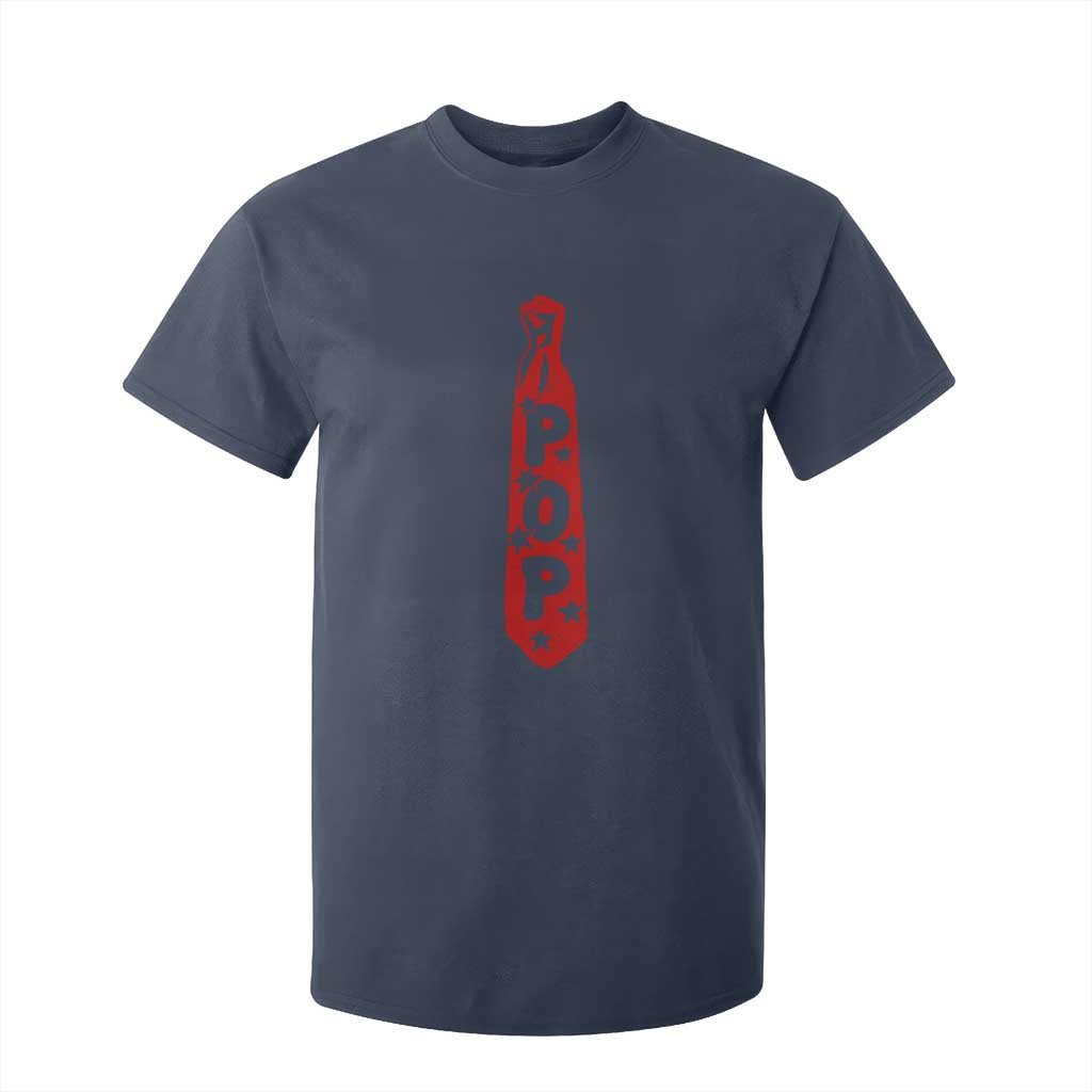 Pop Tie Star Dad Music Lover Fathers Day T Shirt For Kid TS11 Navy Print Your Wear