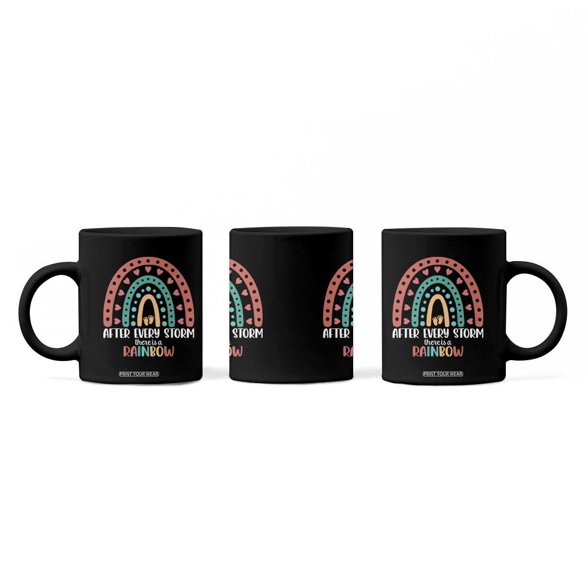 After Every Storm There Is A Rainbow Coffee Mug Pregnancy Announcement TS11 Print Your Wear