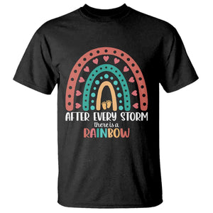 After Every Storm There Is A Rainbow T Shirt Pregnancy Announcement TS11 Black Print Your Wear