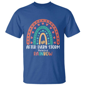 After Every Storm There Is A Rainbow T Shirt Pregnancy Announcement TS11 Royal Blue Print Your Wear
