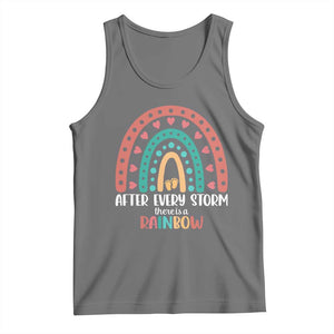 After Every Storm There Is A Rainbow Tank Top Pregnancy Announcement TS11 Black Heather Print Your Wear
