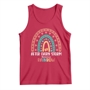 After Every Storm There Is A Rainbow Tank Top Pregnancy Announcement TS11 Red Print Your Wear
