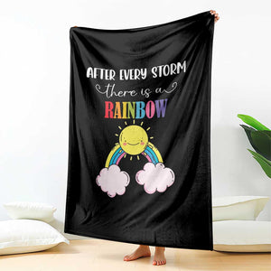 After Every Storm There Is A Rainbow Throw Blanket Sentimental Pregnancy Announcement TS11 Print Your Wear