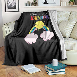 After Every Storm There Is A Rainbow Throw Blanket Sentimental Pregnancy Announcement TS11 Print Your Wear