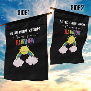 After Every Storm There Is A Rainbow Garden Flag Sentimental Pregnancy Announcement TS11 Print Your Wear