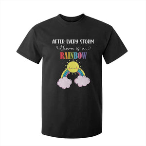 After Every Storm There Is A Rainbow T Shirt For Kid Sentimental Pregnancy Announcement TS11 Black Print Your Wear