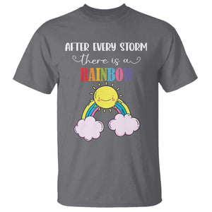 After Every Storm There Is A Rainbow T Shirt Sentimental Pregnancy Announcement TS11 Charcoal Print Your Wear
