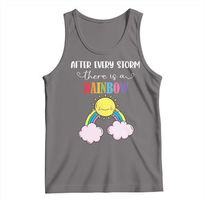 After Every Storm There Is A Rainbow Tank Top Sentimental Pregnancy Announcement TS11 Deep Heather Print Your Wear