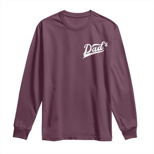 Dad Of Two Long Sleeve Shirt Funny Daddy Squared Promoted for The Second Time TS11 Maroon Print Your Wear