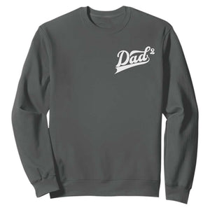 Dad Of Two Sweatshirt Funny Daddy Squared Promoted for The Second Time TS11 Dark Heather Print Your Wear