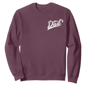 Dad Of Two Sweatshirt Funny Daddy Squared Promoted for The Second Time TS11 Maroon Print Your Wear
