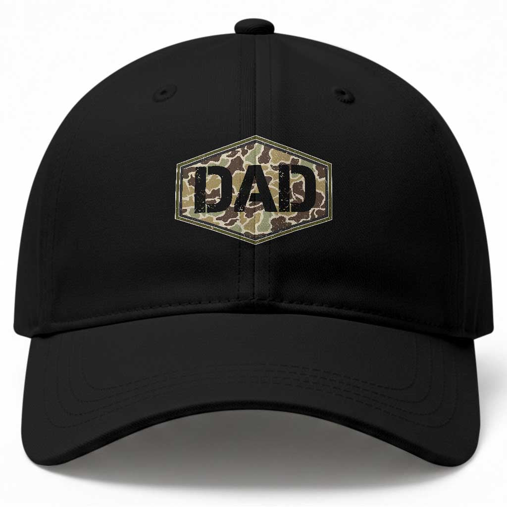 Dad Retro Old Camo Hunting Daddy Fathers Day Baseball Cap Dad Retro Old Camo Hunting Daddy Fathers Day TS11 Print Your Wear
