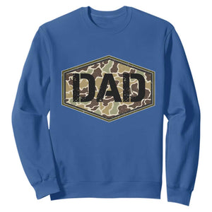 Dad Retro Old Camo Hunting Daddy Fathers Day Sweatshirt Dad Retro Old Camo Hunting Daddy Fathers Day TS11 Royal Blue Print Your Wear